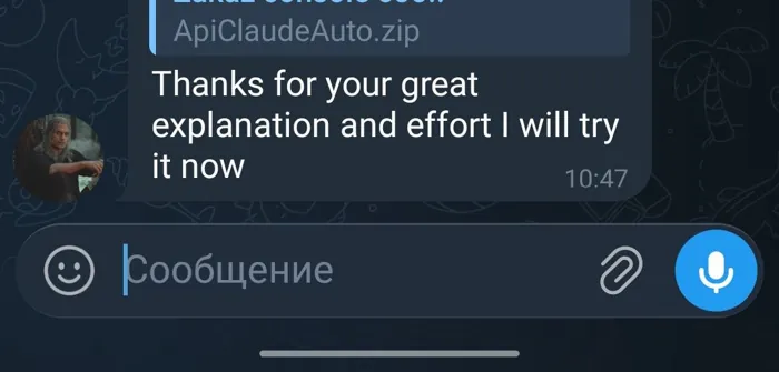 Screenshot of a real client review