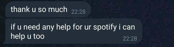 Screenshot of a real client review
