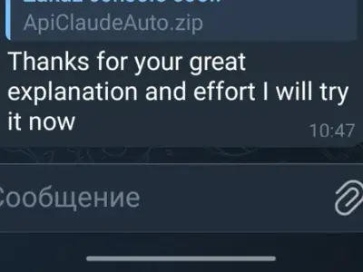 Screenshot of a real client review