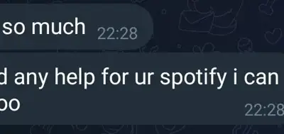 Screenshot of a real client review