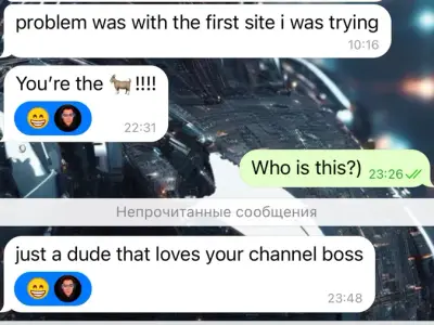 Screenshot of a real client review