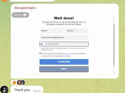 Screenshot of a real client review