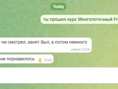 Screenshot of a real client review