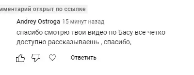 Screenshot of a real client review